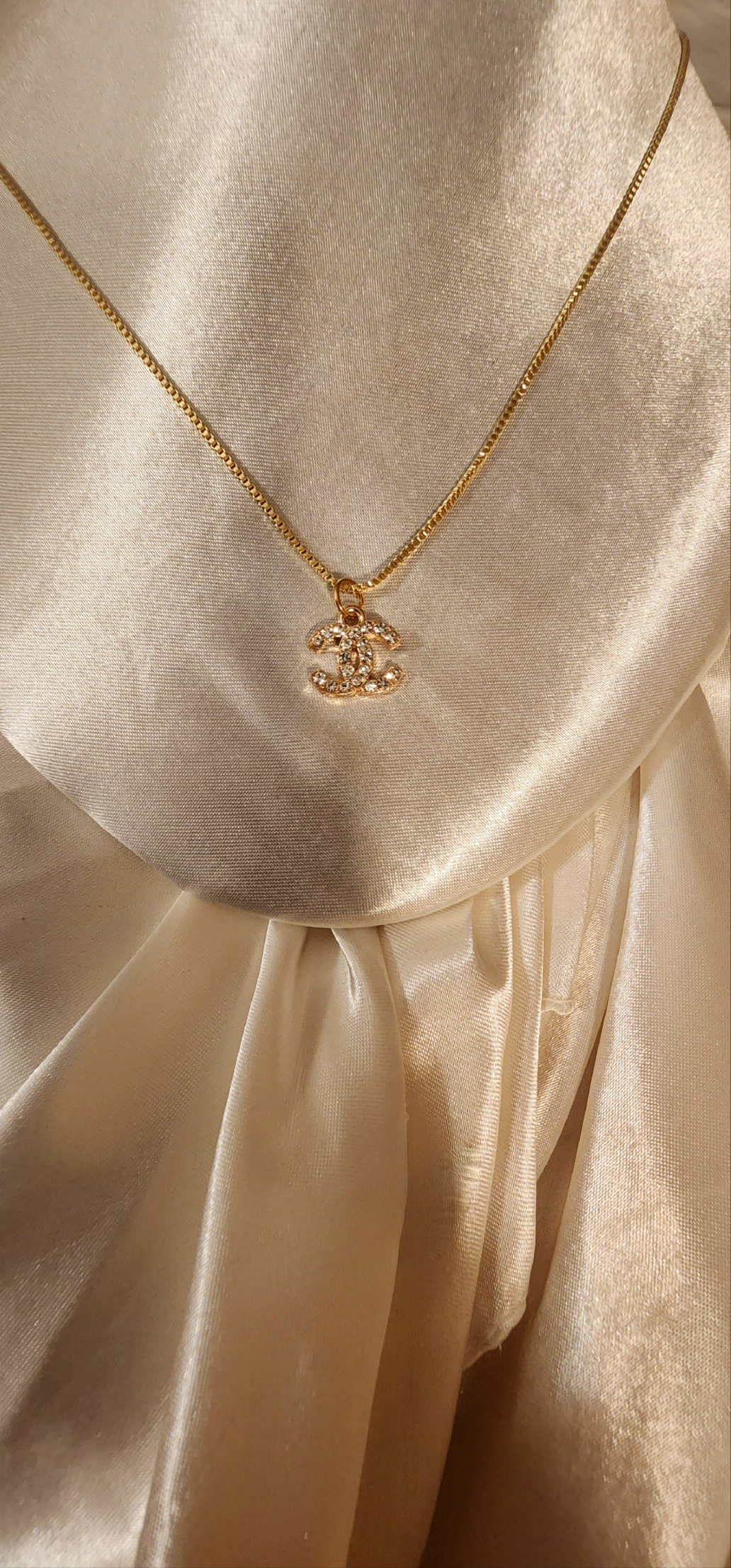 Repurposed Crystal Vintage Charm Necklace- CC Era